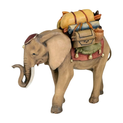 Elephant with Load in Maple Wood