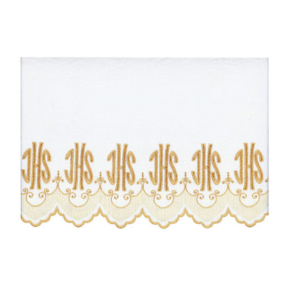 Gold Or White Silk Embroidered Altar Cloth - Design BV1820
