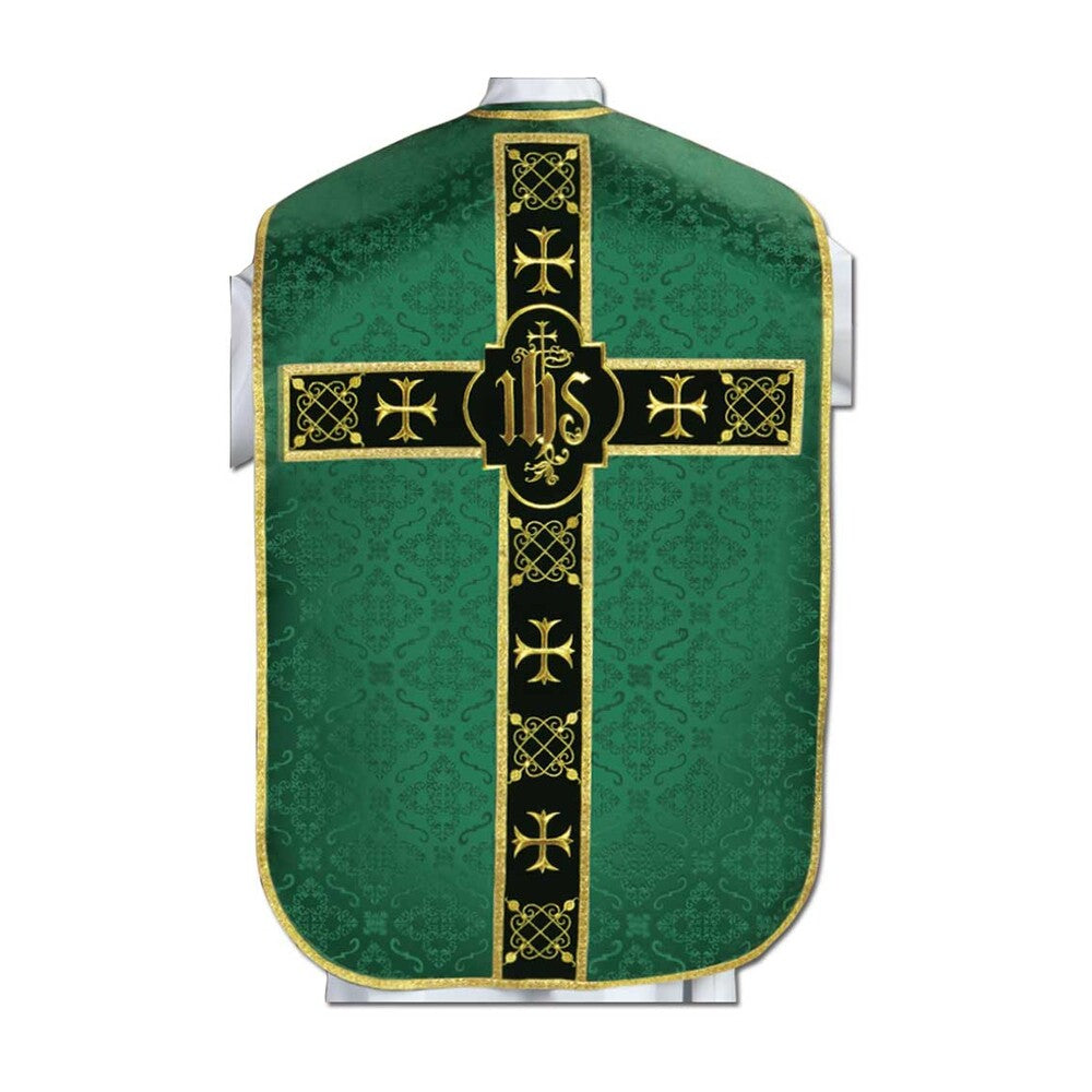 IHS Roman Chasuble - Available in Green, Purple or White
