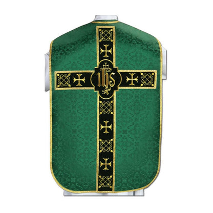 IHS Roman Chasuble - Available in Green, Purple or White