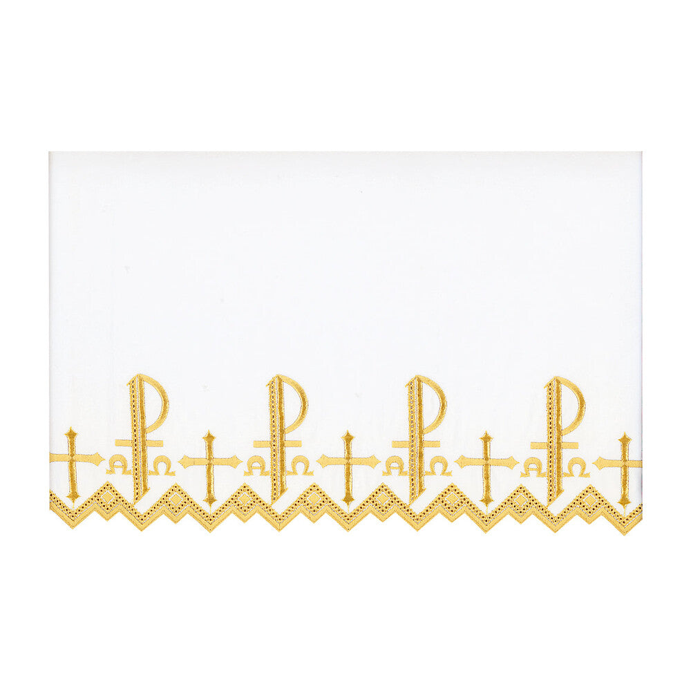 Gold Silk Embroidered Altar Cloth - Design BV1808