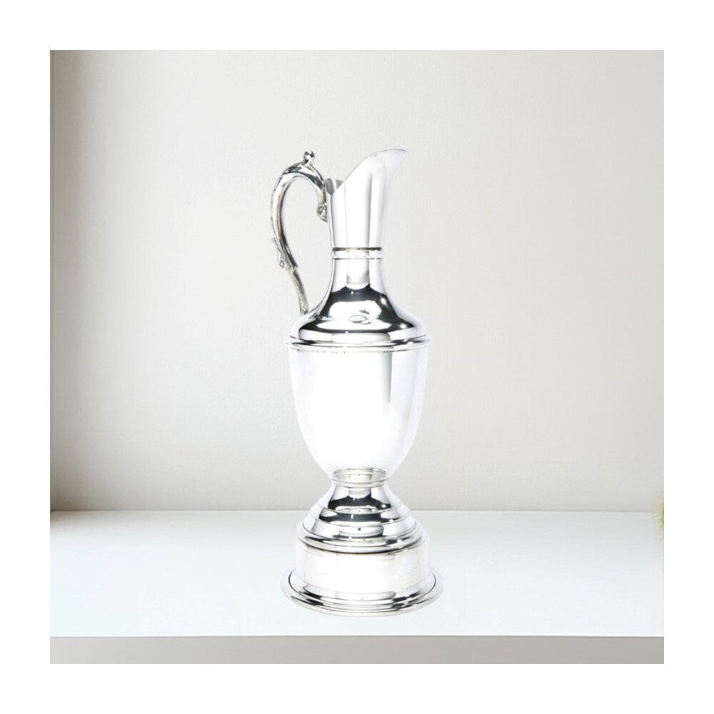 Large Pewter Claret Jug Plinth