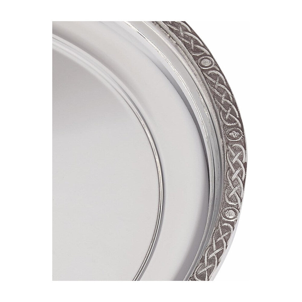 Medium Celtic Rim Pewter Tray
