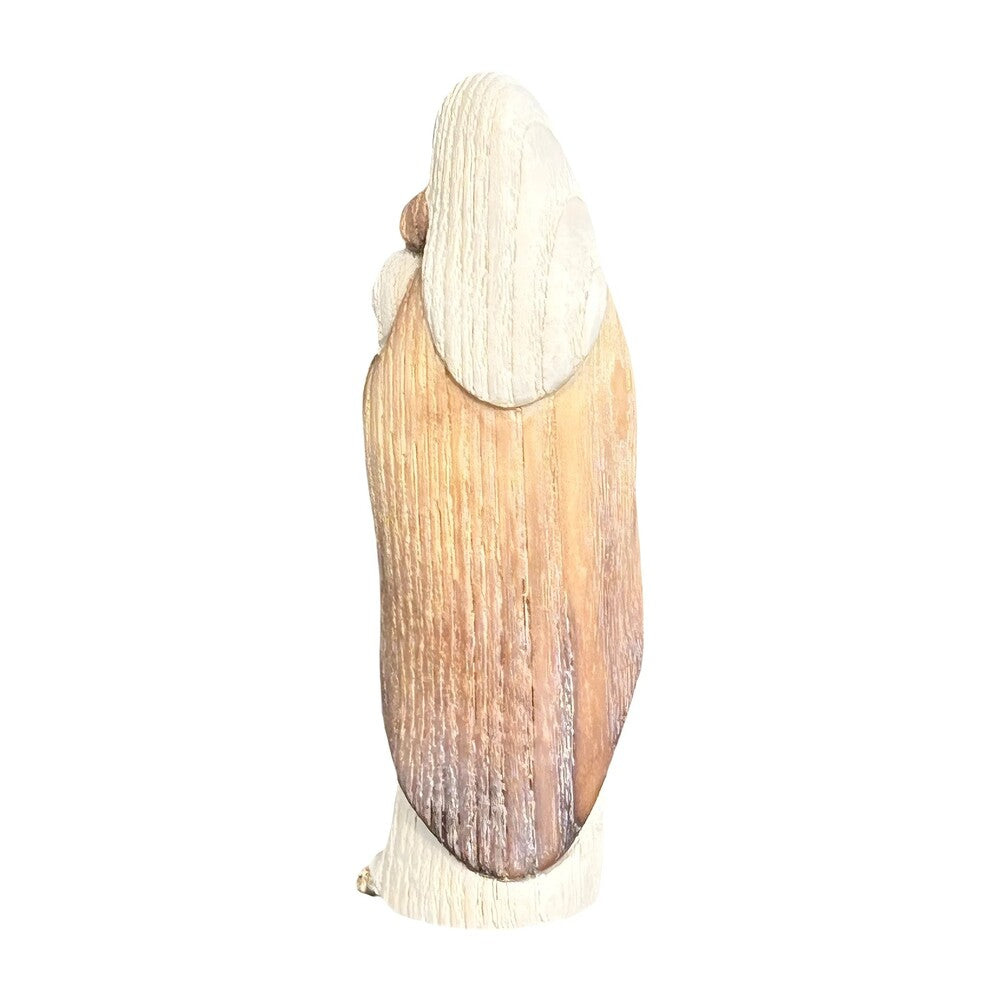 Modern Madonna and Child Sculpture in Maple and Lime wood Val Gardena