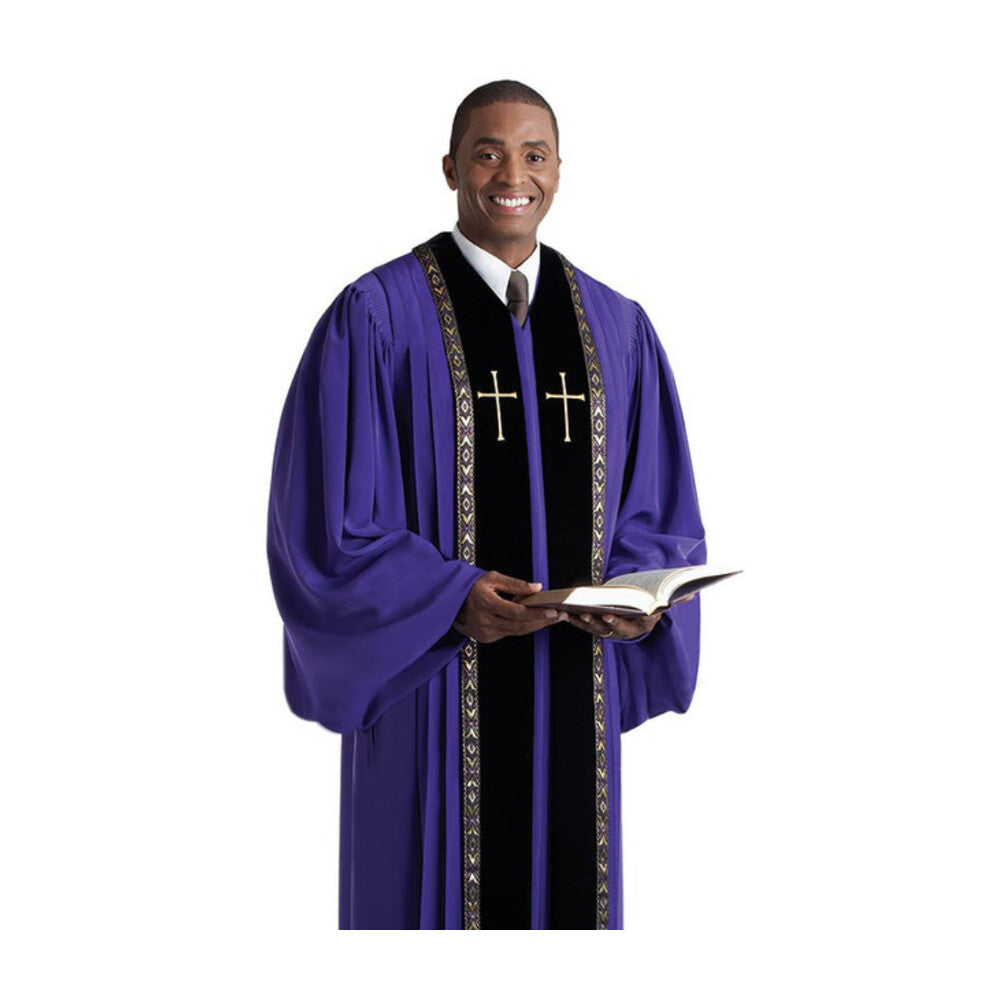 RT Wesley Pulpit Robe Purple