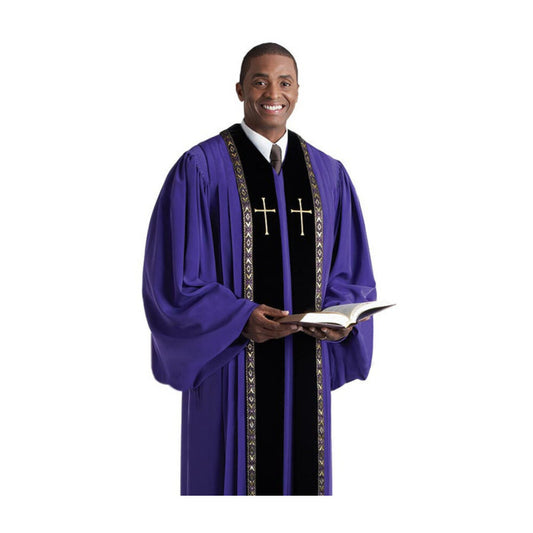 RT Wesley Pulpit Robe Purple