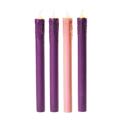 Flameless LED Advent Candle Set