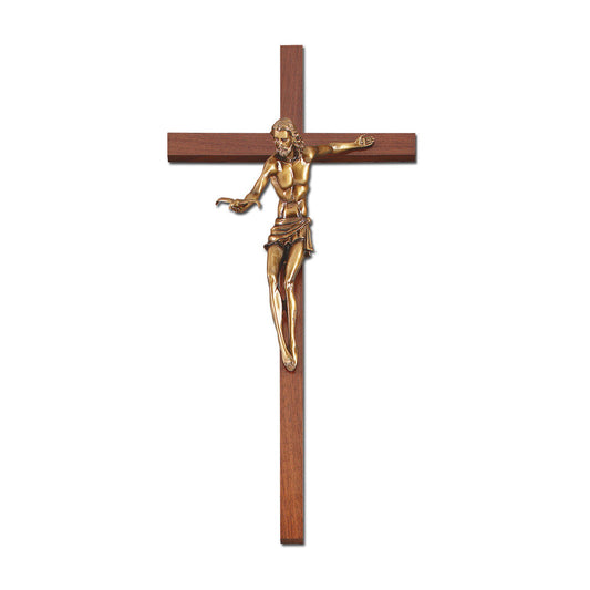 22" Walnut Gift Of The Spirit Crucifix Style JC6088L