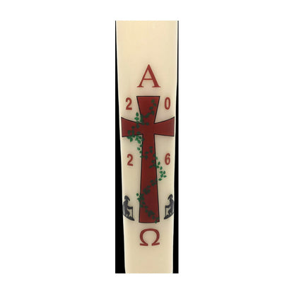 Cross with Roman Soldiers Paschal Candle
