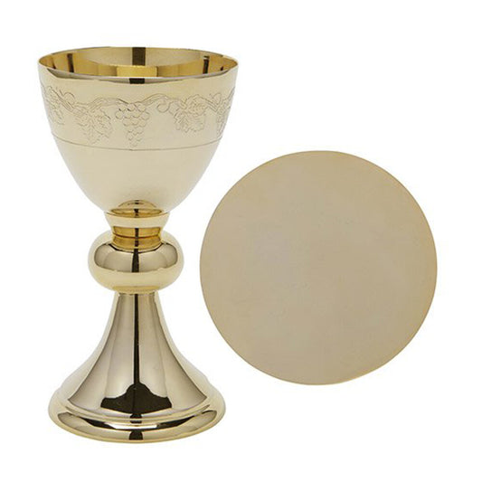 7 1/2" High Chalice with Paten Set