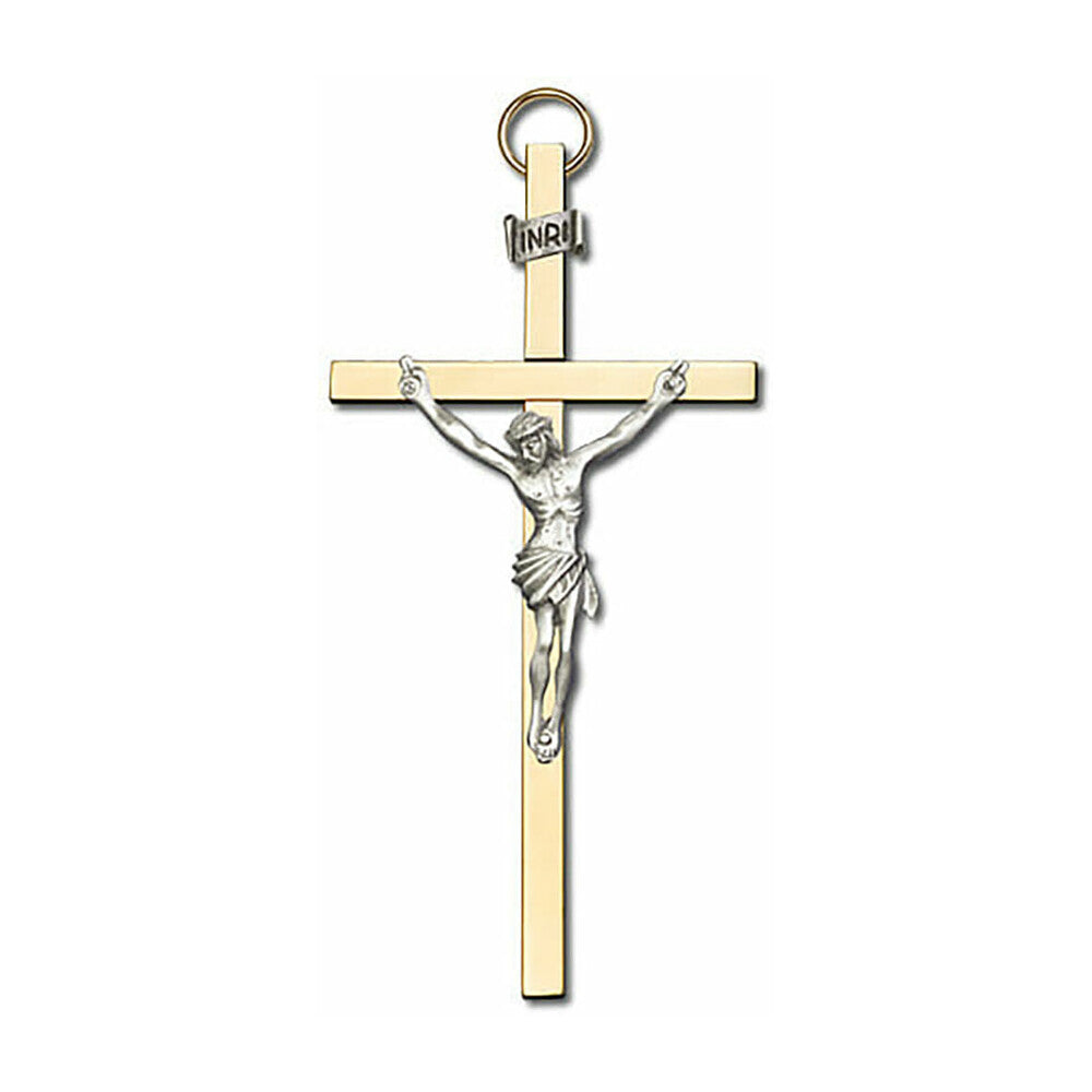 Crucifix 4" Metal Wall Cross 4480