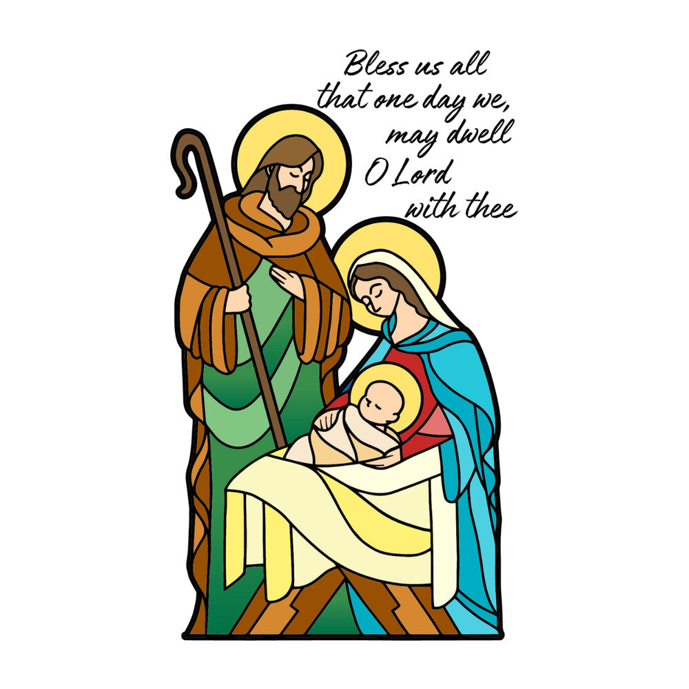 3" x 12" Home Christmas Candle with Holy Family