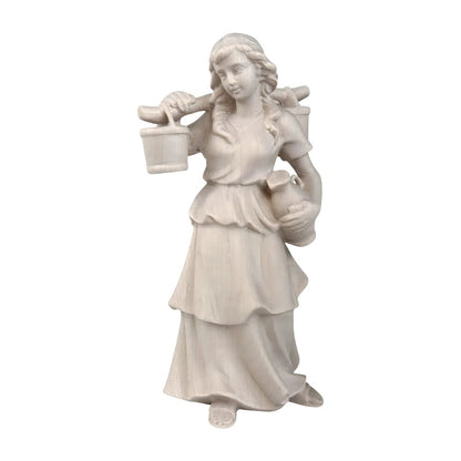 Shepherdess Carrying Water - Maple Wood