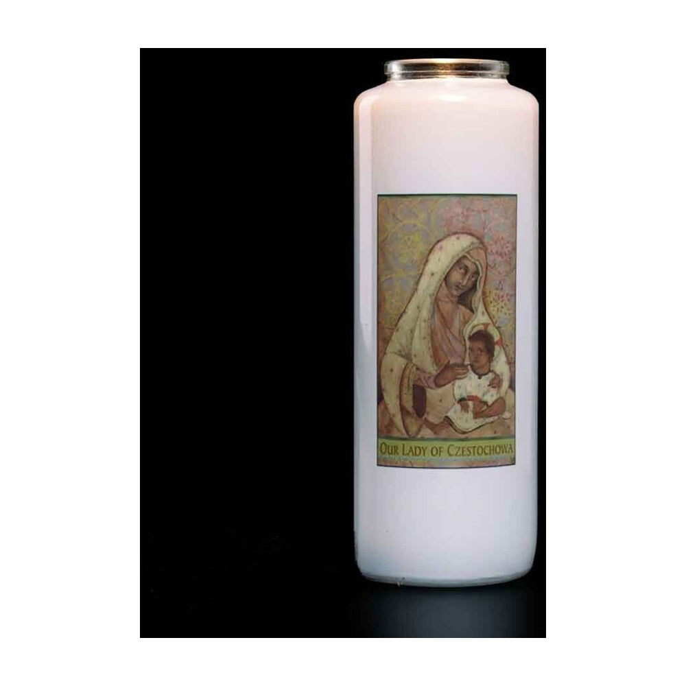 6 Day Our Lady of Czestochowa Glass Devotional Light
