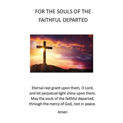 Prayer Cards for Holding Crosses