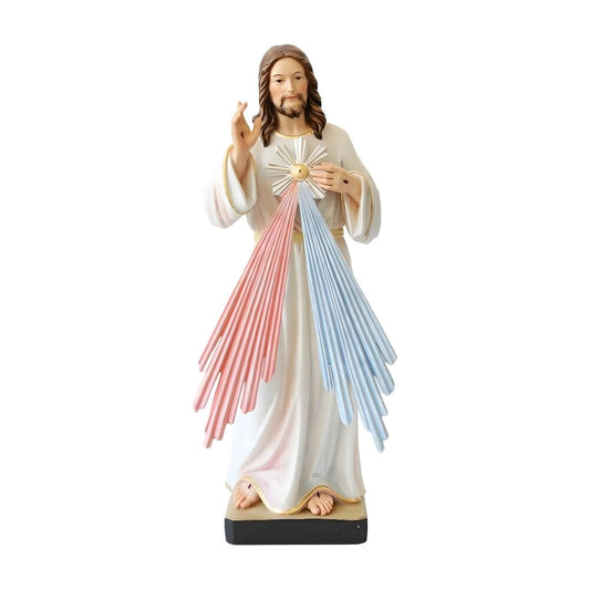 Resin Statue of Merciful Jesus Christ - Val Gardena Craftsmanship