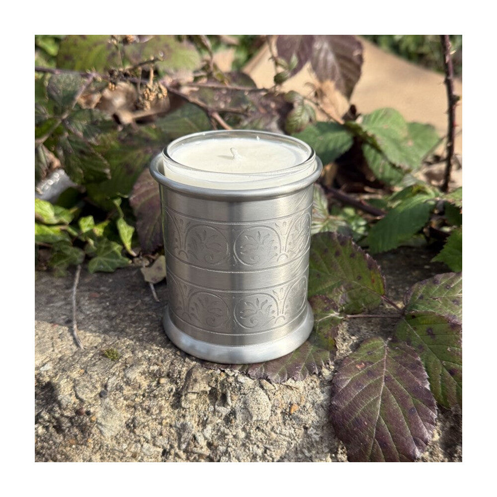 Medieval Antique Finish Pewter Candle Votive