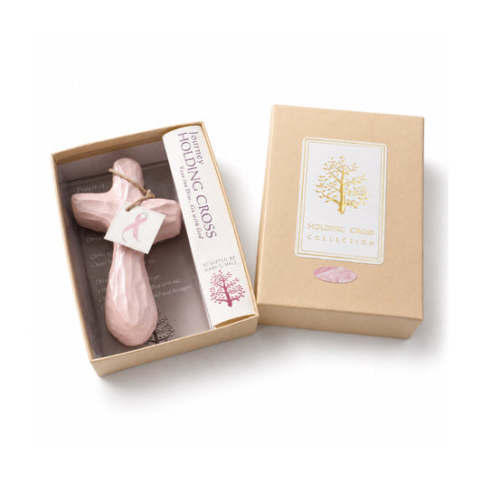 Breast Cancer Journey Holding Cross