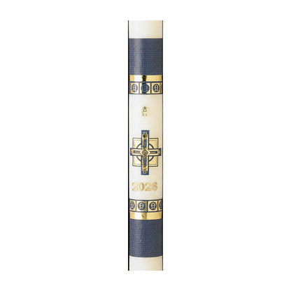 51% Beeswax Alpha Omega Paschal Candle