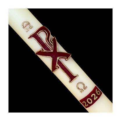 Chi Rho Paschal Candle