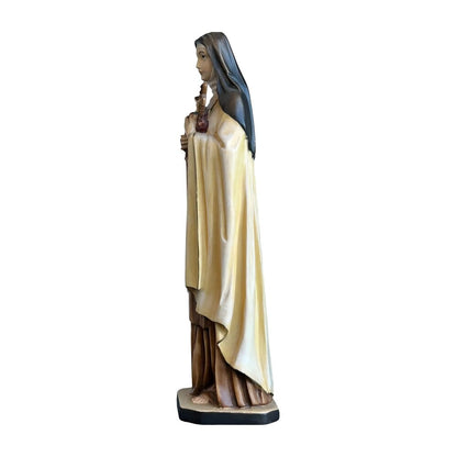 Statue of Saint Thérèse of Lisieux in hand-carved and hand-painted wood