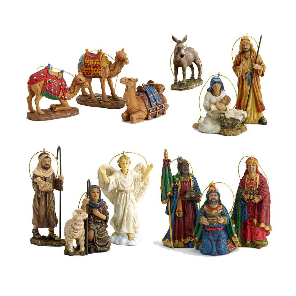 13 Piece Nativity Ornament Set