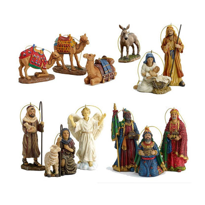 13 Piece Nativity Ornament Set