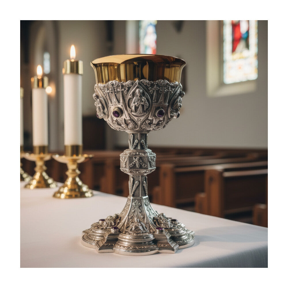 7" High Two Tone Twelve Apostles Chalice