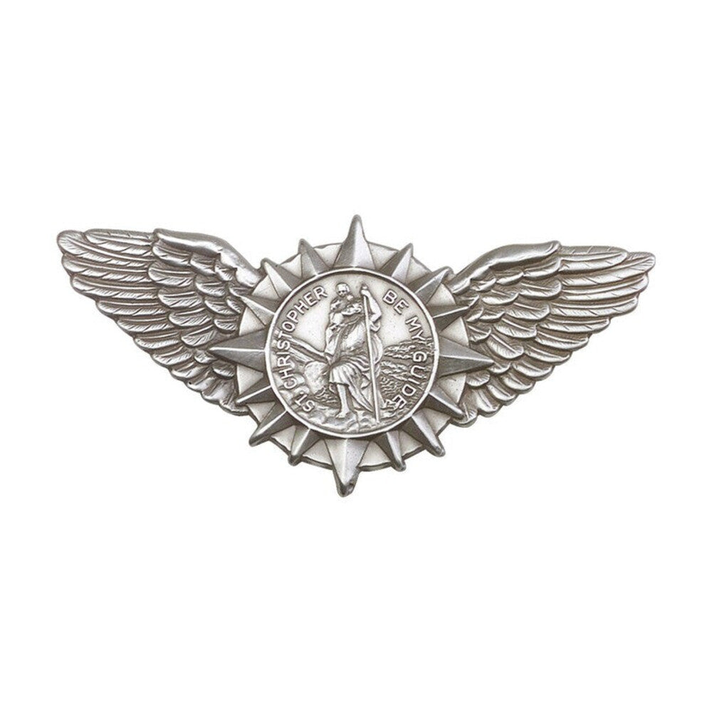 St. Christopher / Wings Visor Clip
