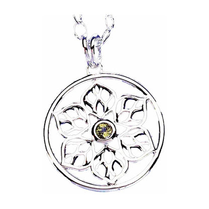 Rose Window with Peridot Necklace