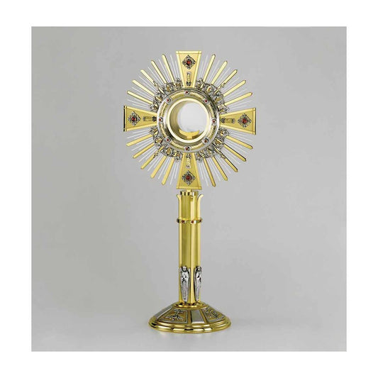 23 1/4" - 35 1/2" Silver & Gold Plated Monstrance - 3 Overall Heights Available