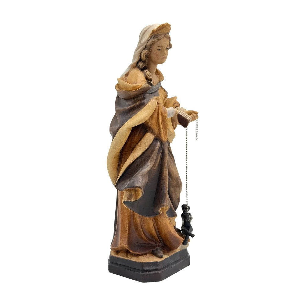Saint Juliana Wooden Statue Val Gardena