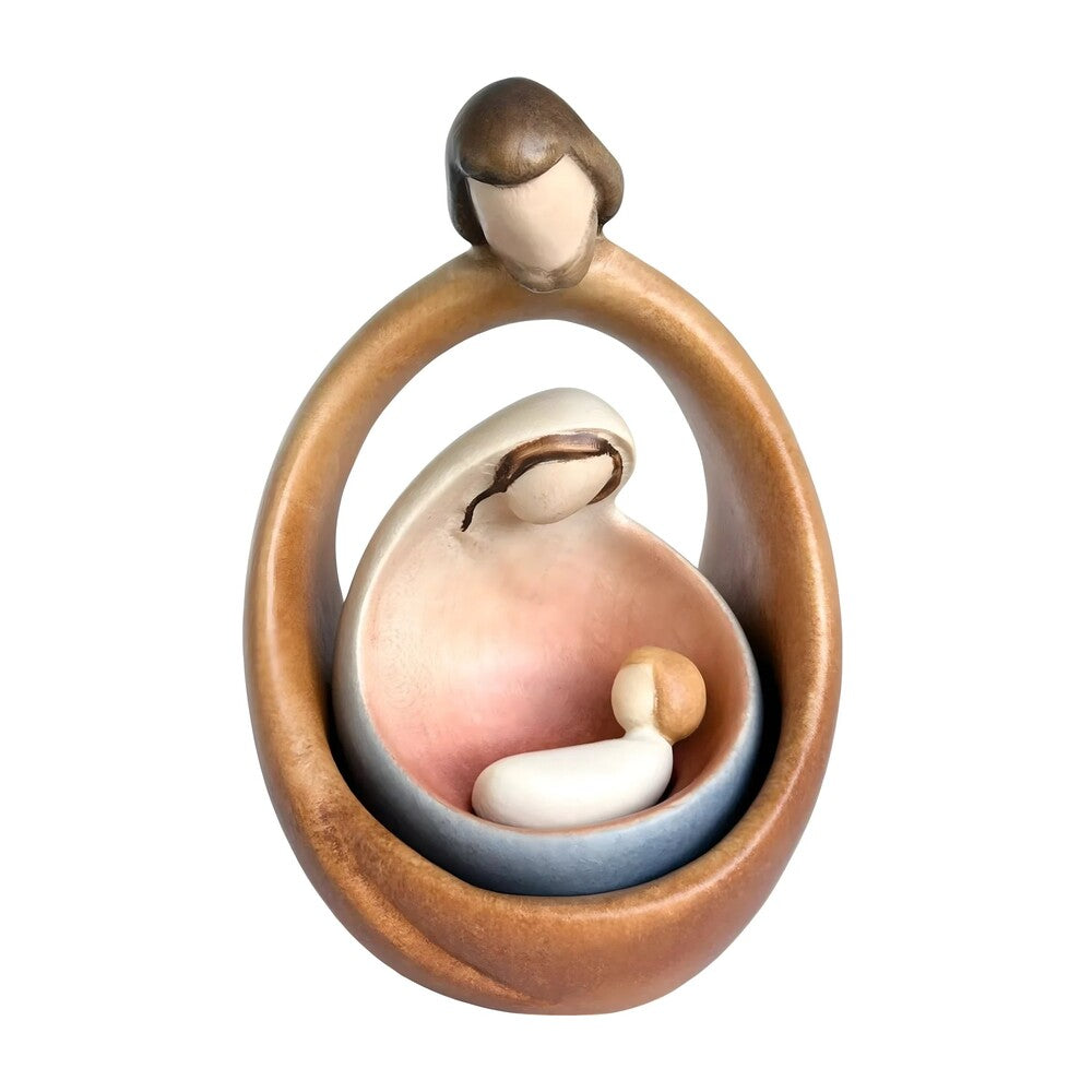 Sacred Family Modern Minimalist Nativity Scene - Wood Sculpture