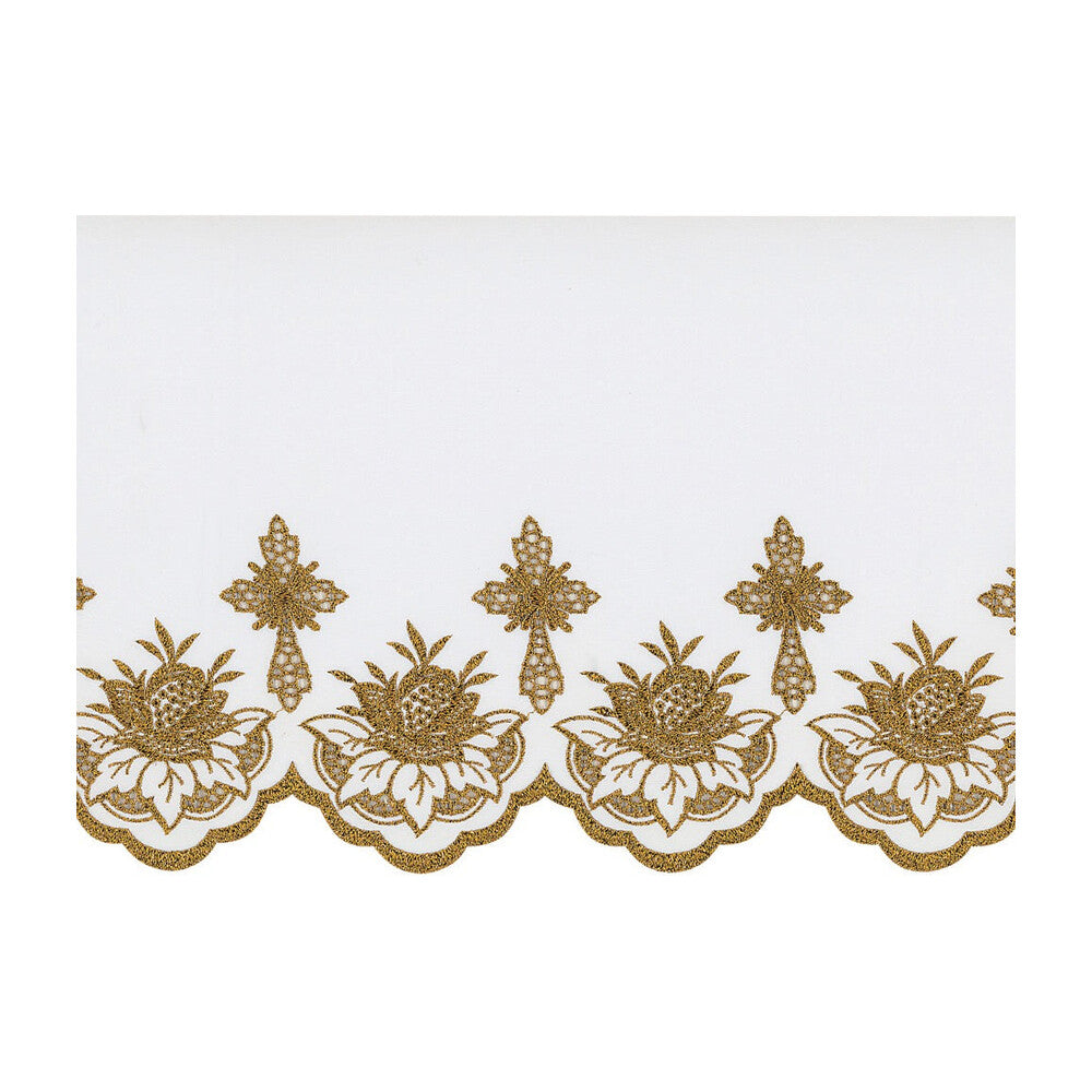 Gold Metallic Embroidered Altar Cloth - Design BV1108MG