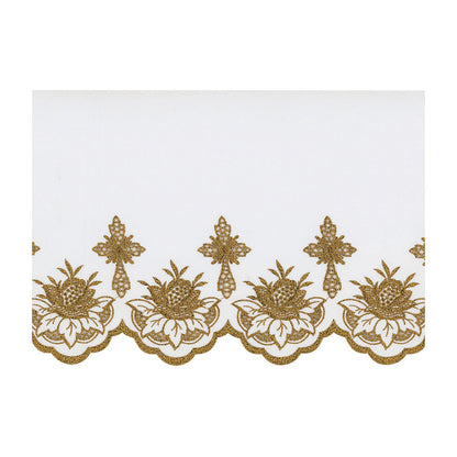 Gold Metallic Embroidered Altar Cloth - Design BV1108MG