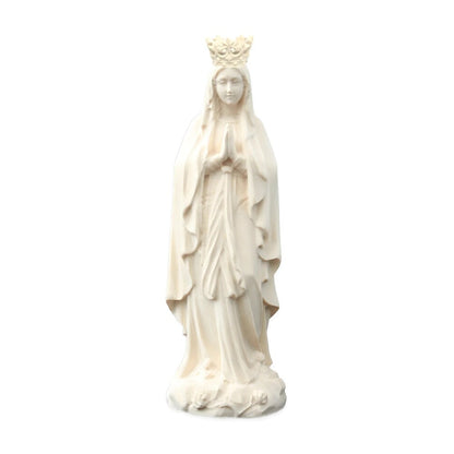 Statue Our Lady of Lourdes Immaculate Conception in Val Gardena Wood with Crown