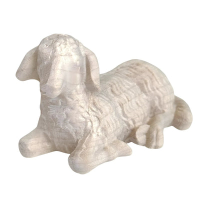 Lying Sheep in Maple Wood