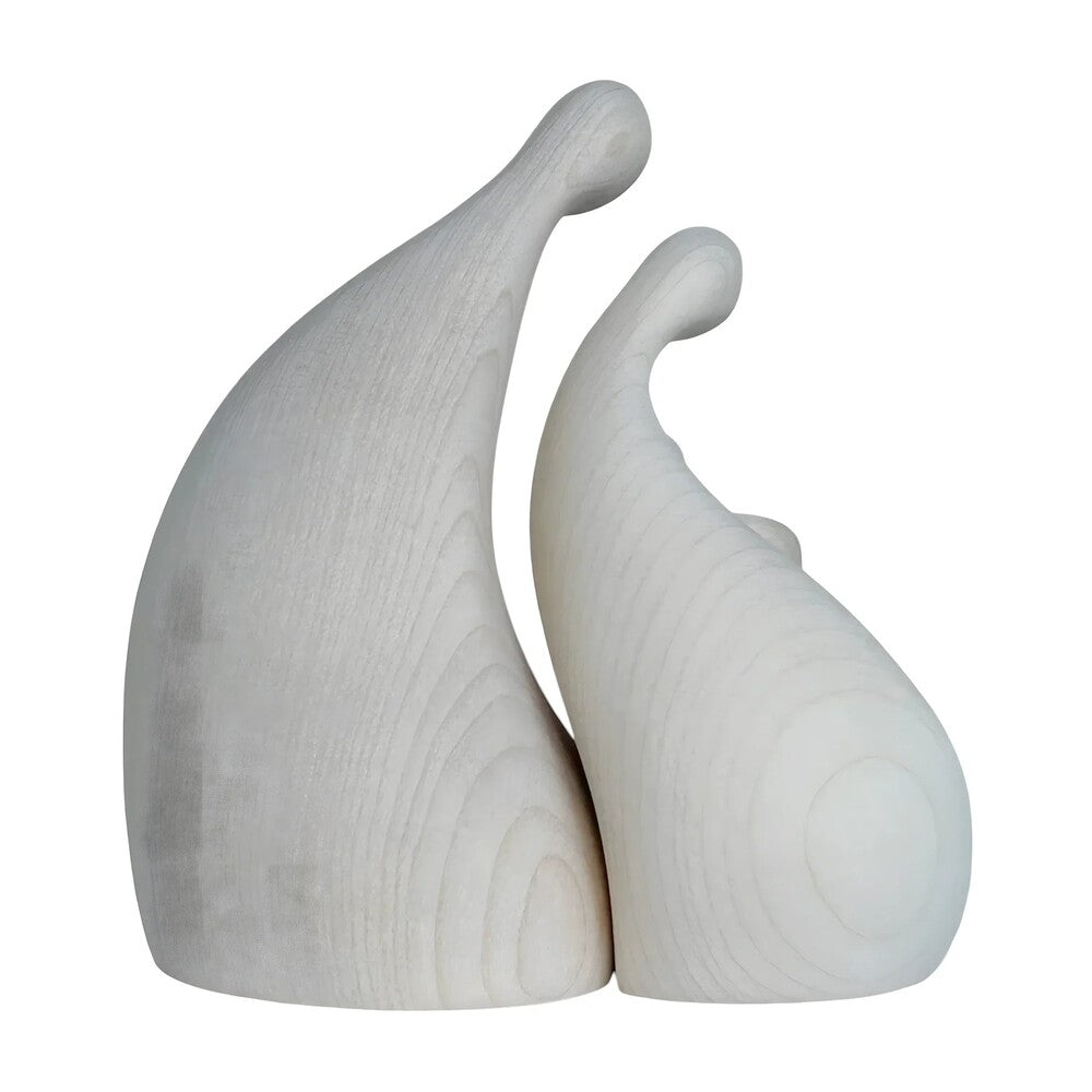 Abstract Holy Family Sculpture in Maple Wood Val Gardena