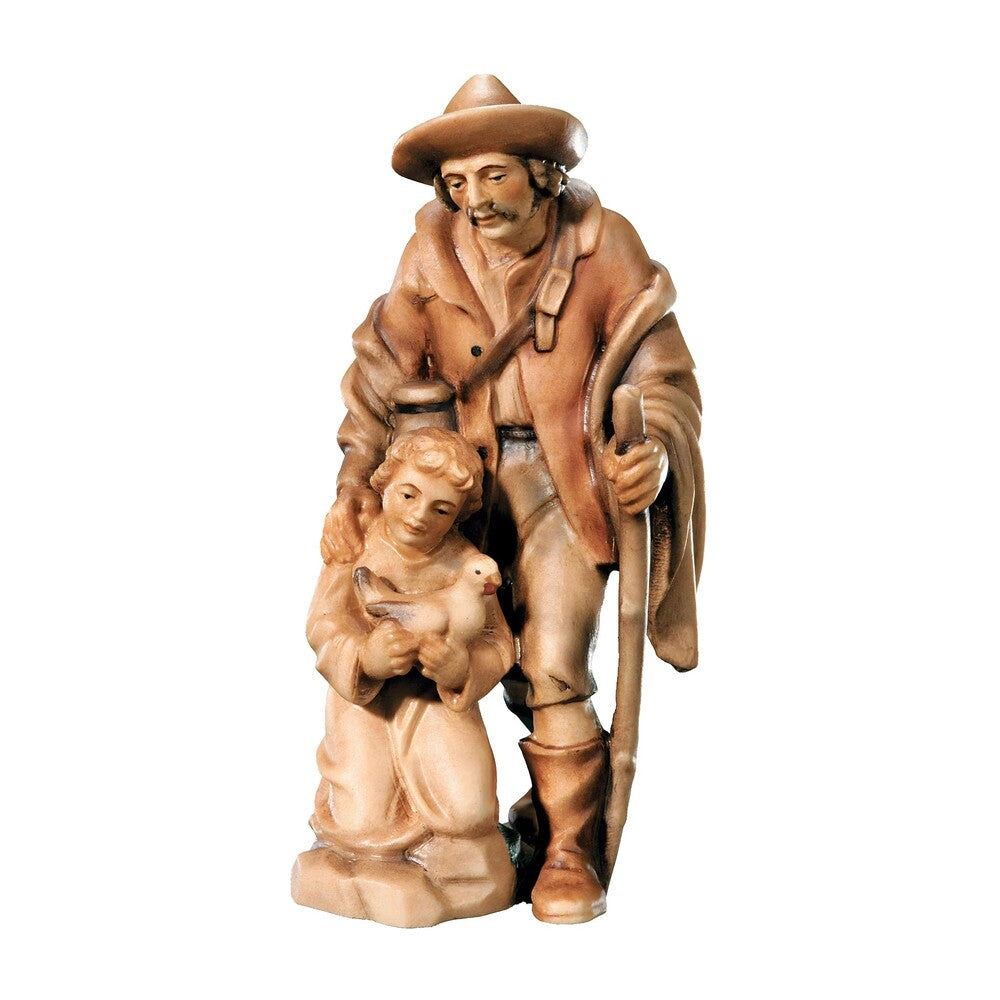 Shepherd and Child with Dove - Maple Wood