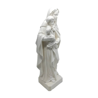 Statue Madonna with the Child Jesus in Artistic Fiber for Val Gardena