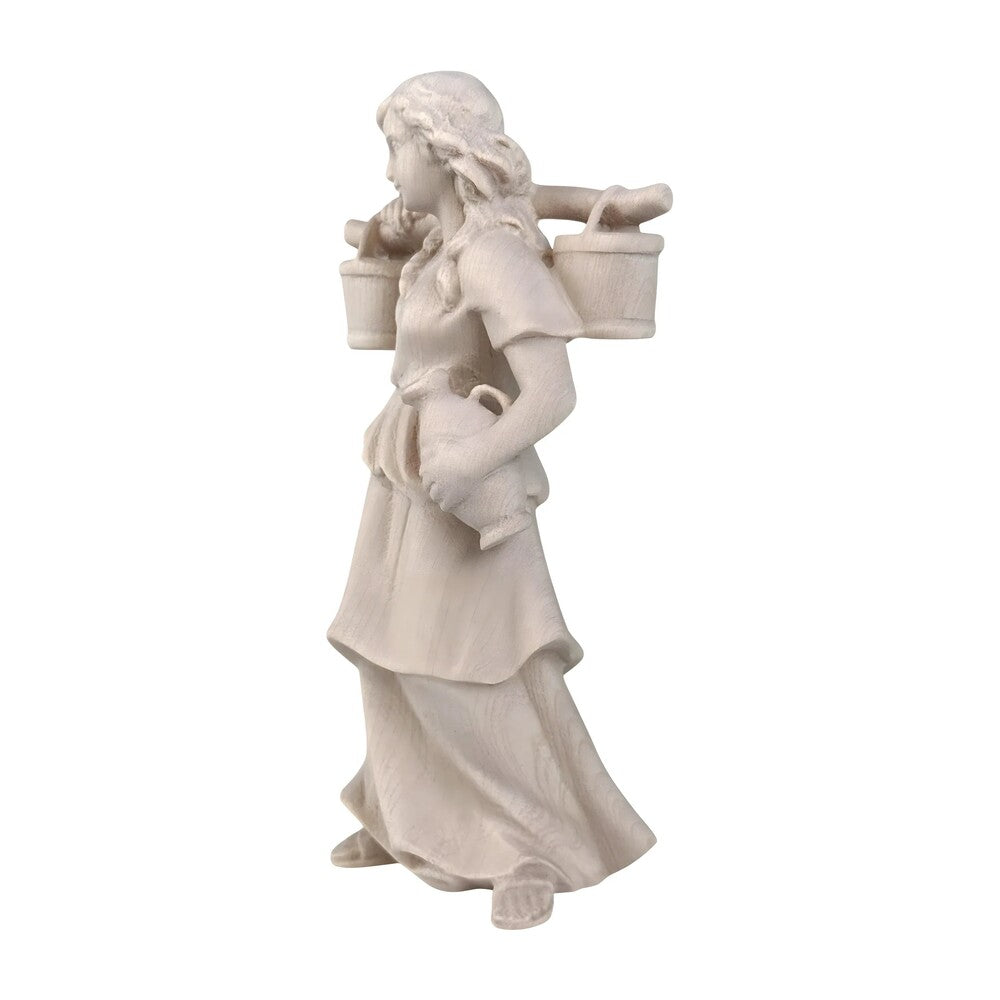Shepherdess Carrying Water - Maple Wood