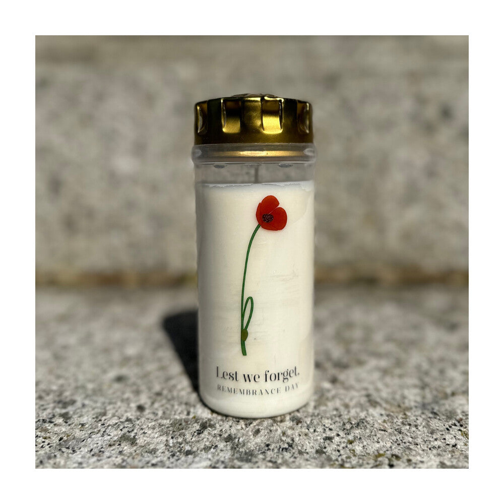 4-Day White Tribute Memorial Candles