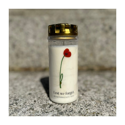 4-Day White Tribute Memorial Candles