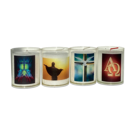 24hr Easter Votive Candles Pack of 4