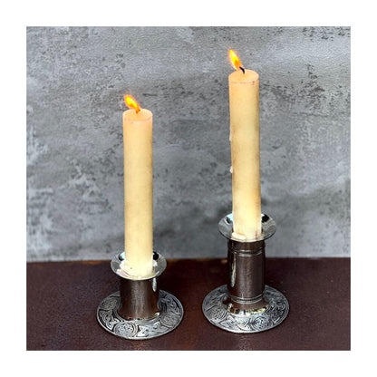 Small Celtic Pewter Candle Holder