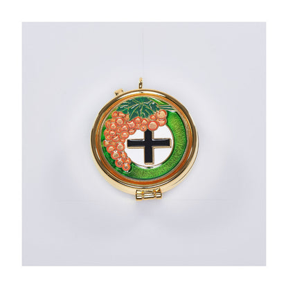 Grapes & Cross 8/15 Capacity Pyx