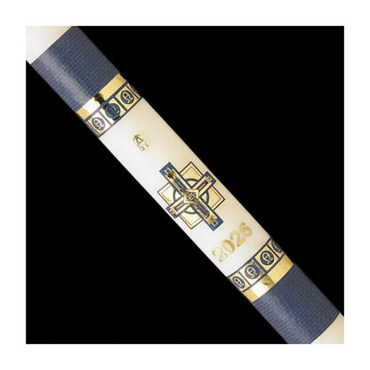 51% Beeswax Alpha Omega Paschal Candle