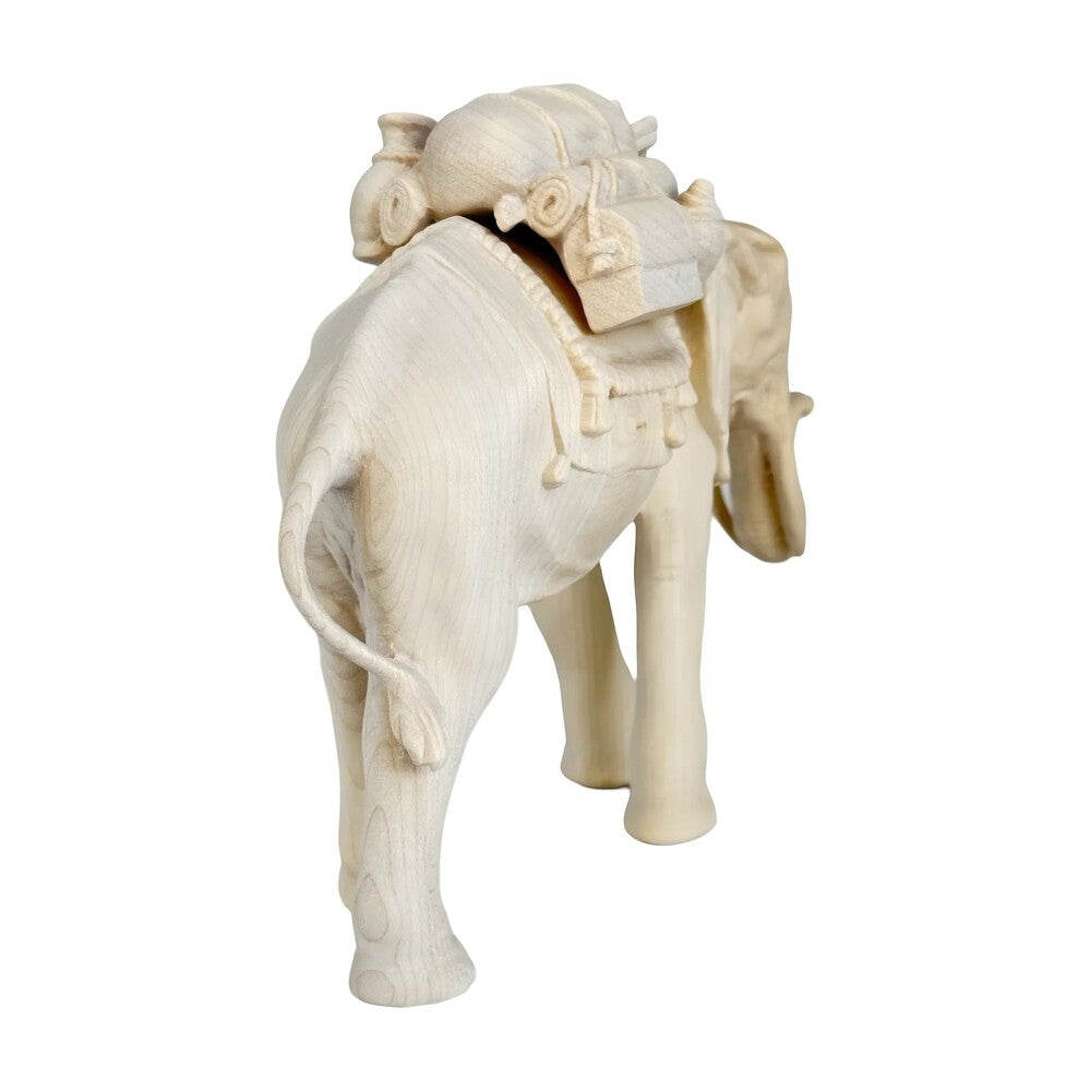 Elephant with Load in Maple Wood
