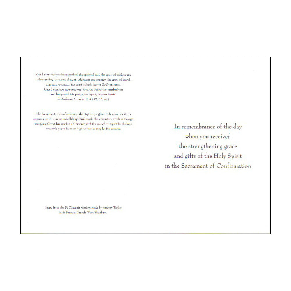 5 7/8” High Confirmation Card, DVCOND