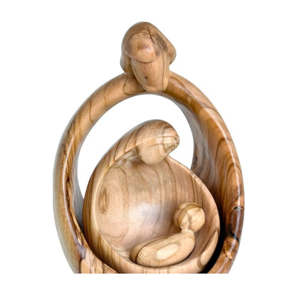 Sacred Family Modern Minimalist Nativity Scene - Wood Sculpture